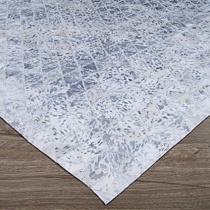 Williston Easthampton Handmade Cowhide Gray Rug Wayfair